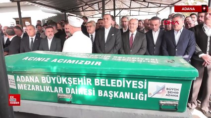 Adana’da AK Parti Sözcüsü Ömer Çelik dayısını toprağa verdi