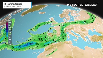 Um rio atmosférico reforçará a chuva durante sábado em Portugal continental