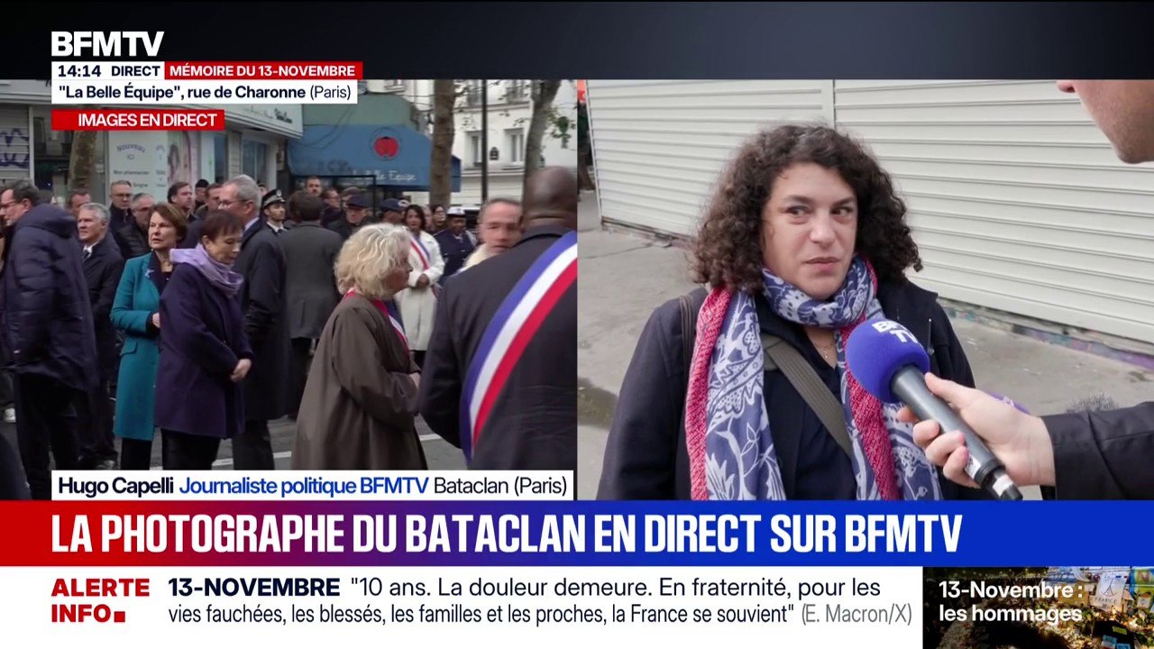 "Il fallait que je retourne faire des photos au Bataclan", raconte Marion Ruszniewski, photographe du Bataclan