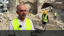 Gaza, gli abitanti iniziano a restaurare la fortezza storica danneggiata dalla guerra