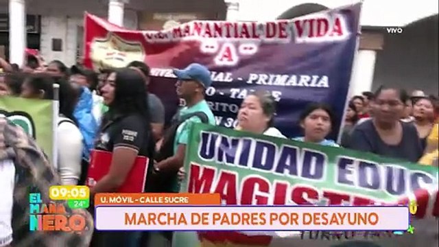 PADRES EXIGEN DESAYUNO ESCOLAR