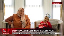 Depremzedeler yeni evlerine kavuştu
