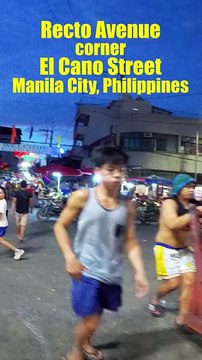 Recto Avenue corner Elcano Street in Manila City in the Philippines