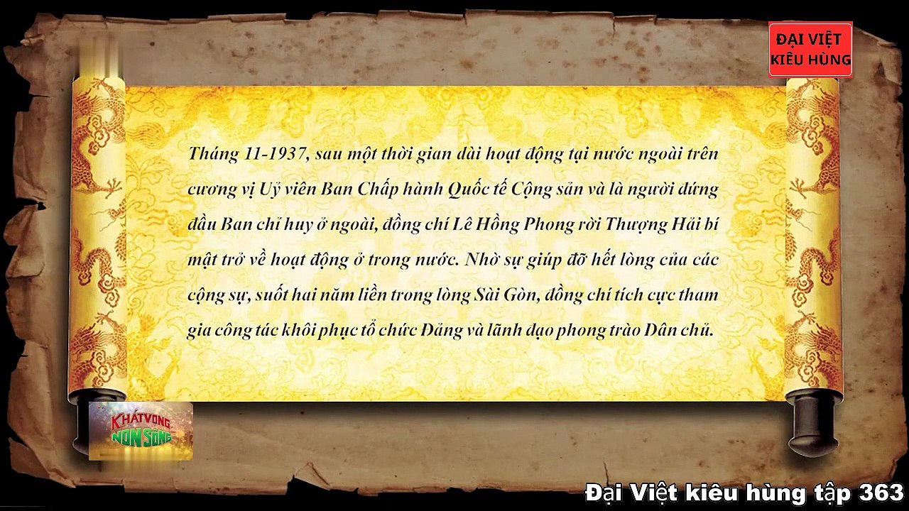 363 Đại Việt kiêu hùng - Quá trình hoạt động cách mạng của Lê Hồng Phong