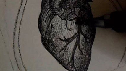 Artist represents the tension between mind and heart through a painting