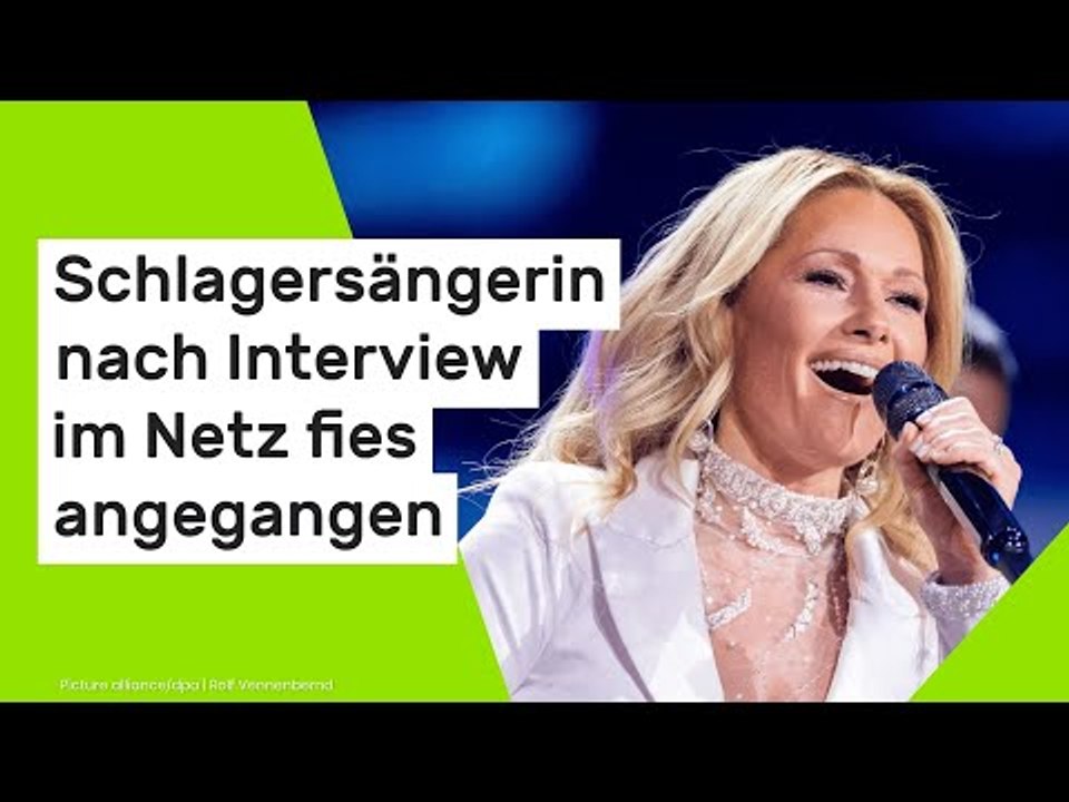 Schlagersängerin nach Interview im Netz fies angegangen