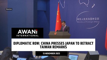 China presses Japan to retract Taiwan remarks