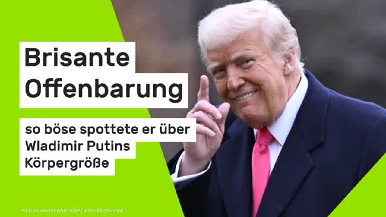 Donald Trump: Brisante Offenbarung - so böse spottete er über Wladimir Putins Körpergröße