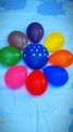 Big Beautyfull Flower Colourfull Water Balloons Popping Reverses Satisfying
