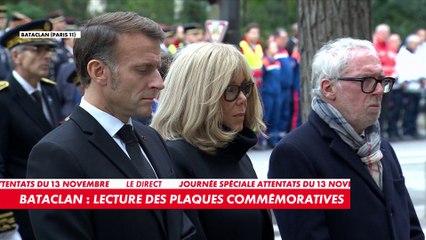 13-Novembre : Le nom des défunts prononcé lors de l'hommage aux victimes du Bataclan