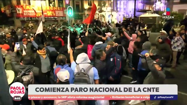 CNTE inicia paro de 48 horas con enfrentamientos en CDMX | DPC con Paola Rojas