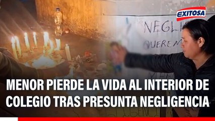 🔴🔵 Cercado de Lima: Menor pierde la vida al interior de colegio tras presunta negligencia