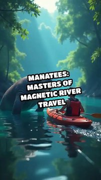 Manatees: Masters of Magnetic River Travel