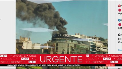 Voraz incendio en microcentro: evacuaron a más de 200 personas de un edificio en donde funciona una aseguradora