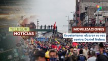 Organizaciones sociales protestaron contra el gobierno de Noboa