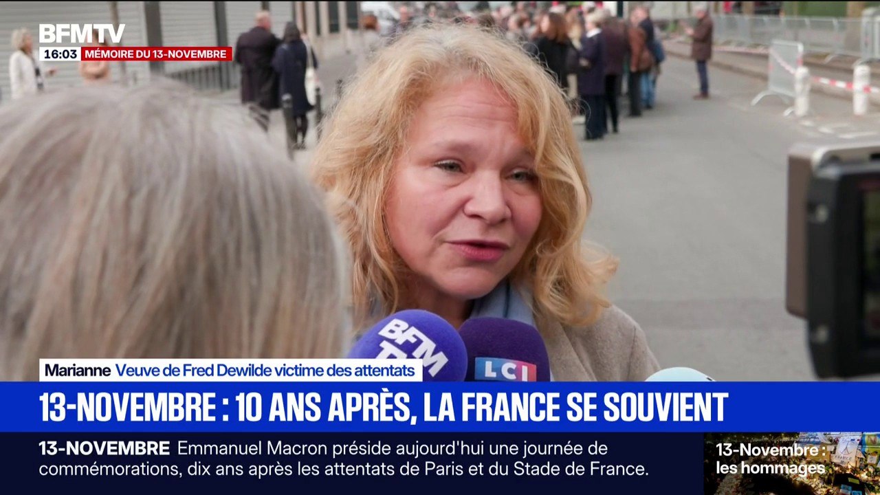 "Fred a été rattrapé par le 13-Novembre, le jour de son suicide" déclare Marianne, la veuve de Fred Dewilde, victime des attentats