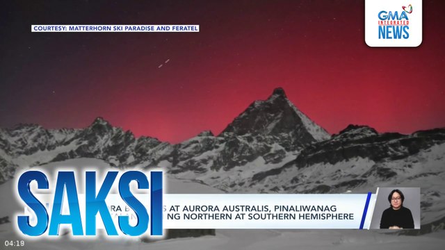 Aurora Borealis at Aurora Australis, pinaliwanag ang kalangitan ng northern at southern hemisphere | Saksi