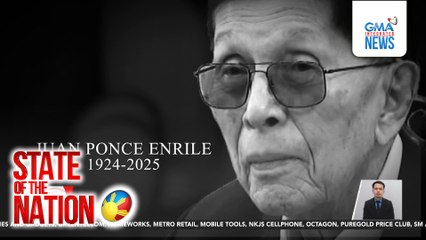Ex-Sen. Pres. at Chief Presidential Legal Counsel Juan Ponce Enrile, pumanaw sa edad na 101 | SONA