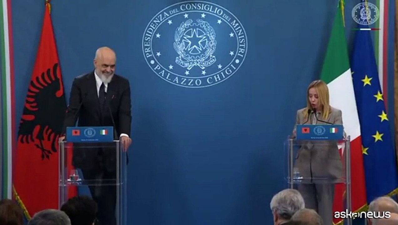 Centri in Albania, Meloni: lavorano per bloccarli ma andiamo avanti