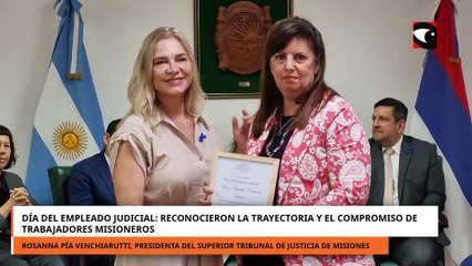 Día del Empleado Judicial: reconocieron la trayectoria y el compromiso de trabajadores misioneros