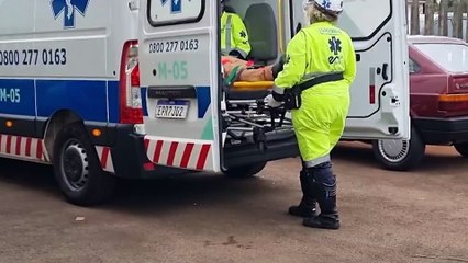 Motociclista fica ferido em colisão traseira na BR-277, em Cascavel