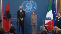 Roma  - Vertice Italia-Albania, scambio di accordi e dichiarazioni alla stampa (audio originale)  (13.11.25)