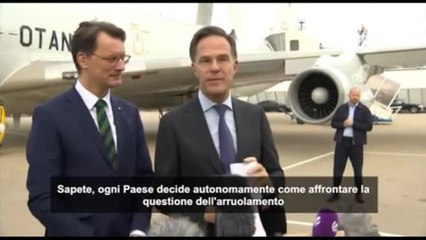 Nato, Rutte: bene modello servizio militare volontario tedesco