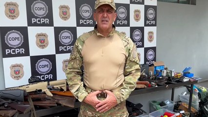 PCPR, em conjunto com PCRJ, prende homem por comércio ilegal de armas