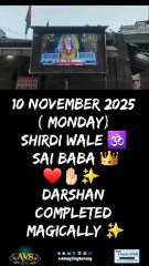 10 11 2025 | Shirdi Sai Baba 🕉 Darshan Continued After 18 Years | Tradition Continued By The Sarang Brothers 🌎👬👑 AVS & Niraksh ✨️🎩🌎👑👊🏻🦁🦁👌🏻💯🔥 | Fiji Island 1994 Intro Tour Sponsors Of Worlds Greatest Magician Chandu The Great
