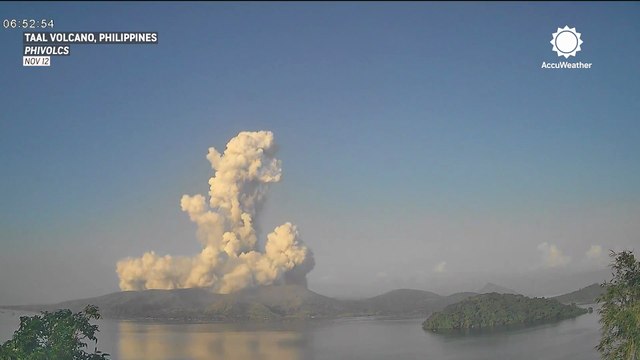 Taal volcano erupts over Philippines