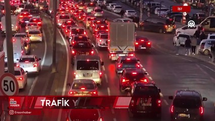İstanbul'da akşam saatlerinde trafik yoğunluğu yüzde 89'a çıktı