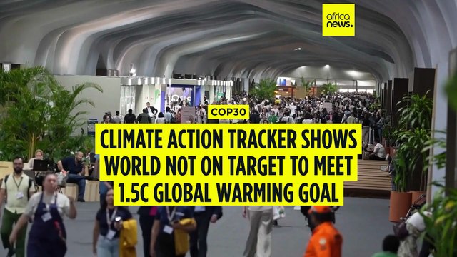 Climate Action tracker shows world is not on target to limit global warming to 1.5C