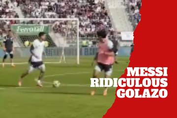 Lionel Messi reminds everyone who’s king with a ridiculous golazo in Argentina training