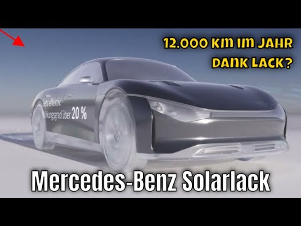 Mercedes-Benz Solarlack: Strom für 12.000 km im Jahr | die Fakten
