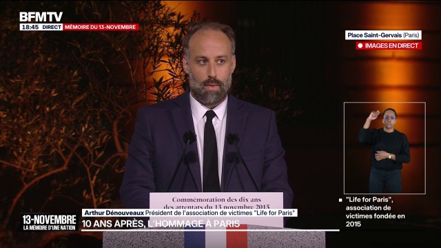 Ce sont les pires attentats sur le sol français depuis des décennies : Arthur Dénouveaux, président de l’association de victimes Life for Paris, s’adresse à la jeunesse