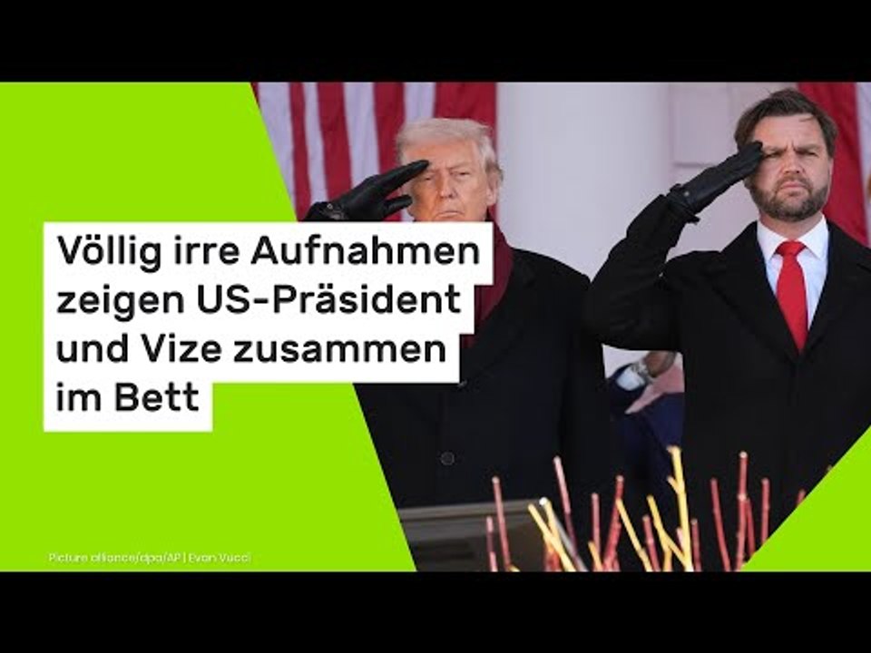 Völlig irre Aufnahmen zeigen US-Präsident und Vize zusammen im Bett
