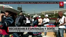 Familiares recuerdan a Esmeralda y Sofía, a tres años del accidente en Iztacalco