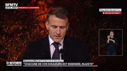 13-Novembre: “De Nice à Strasbourg, nous pensons (à toutes les victimes du terrorisme) ce soir le cœur serré”, dit Emmanuel Macron