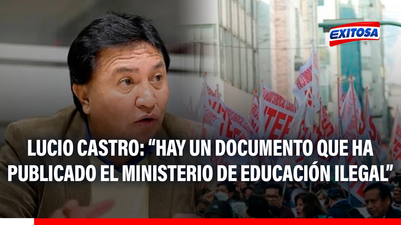 Sutep acata paro nacional: Exigen el 6% del PBI al sector educación y promulgación de ley que aumenta pensión de maestros cesantes y jubilados