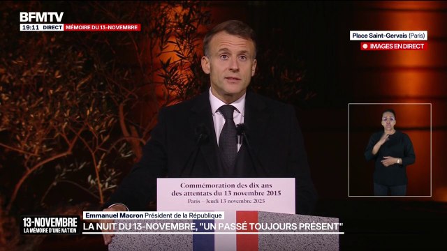 Le soir du 13-Novembre, les assassins ont trouvé plus courageux qu'eux : Emmanuel Macron rend hommage aux victimes et héros des attentats terroristes