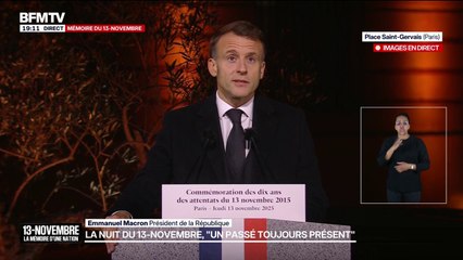"Le soir du 13-Novembre, les assassins ont trouvé plus courageux qu'eux": Emmanuel Macron rend hommage aux victimes et héros des attentats terroristes