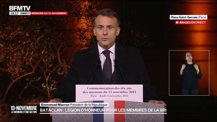13-Novembre: "La France a tenu", affirme Emmanuel Macron