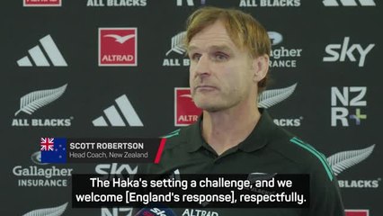 All Blacks coach Robertson welcomes England Haka challenge
