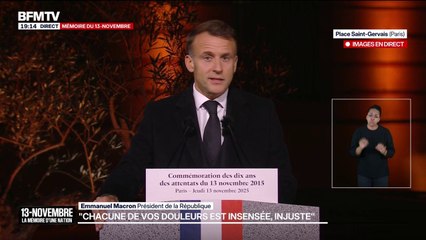 13-Novembre: Emmanuel Macron assure que “nous continuerons de traquer sans relâche les terroristes”