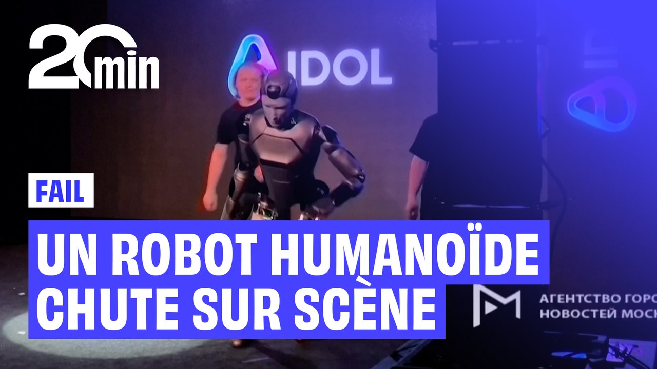 Un robot humanoïde chute sur scène en pleine présentation