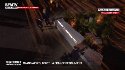 13-Novembre: la plaque en hommage aux victimes dévoilée dans le Jardin du souvenir