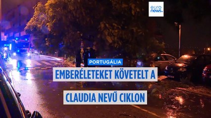 Portugálián már végigsöpört, most az Egyesült Királyság felé tart a Claudia vihar