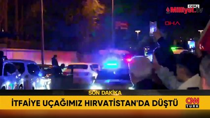 Hırvatistan'da düşen yangın söndürme uçağının pilotu şehit oldu