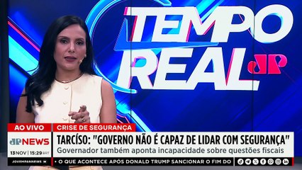 Tarcísio critica gestão de Lula durante evento: “Governo não é capaz de lidar com segurança”