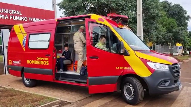 Criança de 10 anos é socorrida pelo Siate após bater a cabeça durante treino de judô em escola de Cascavel